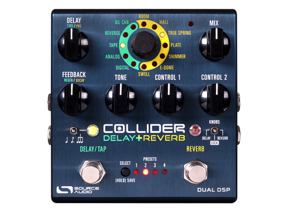 New Source Audio SA263 Collider Delay Reverb Dual DSP Guitar Effects Pedal