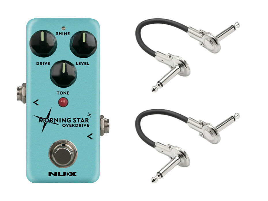 NUX Morning Star NOD-3 overdrive pedal — top view of mini pedal with drive controls