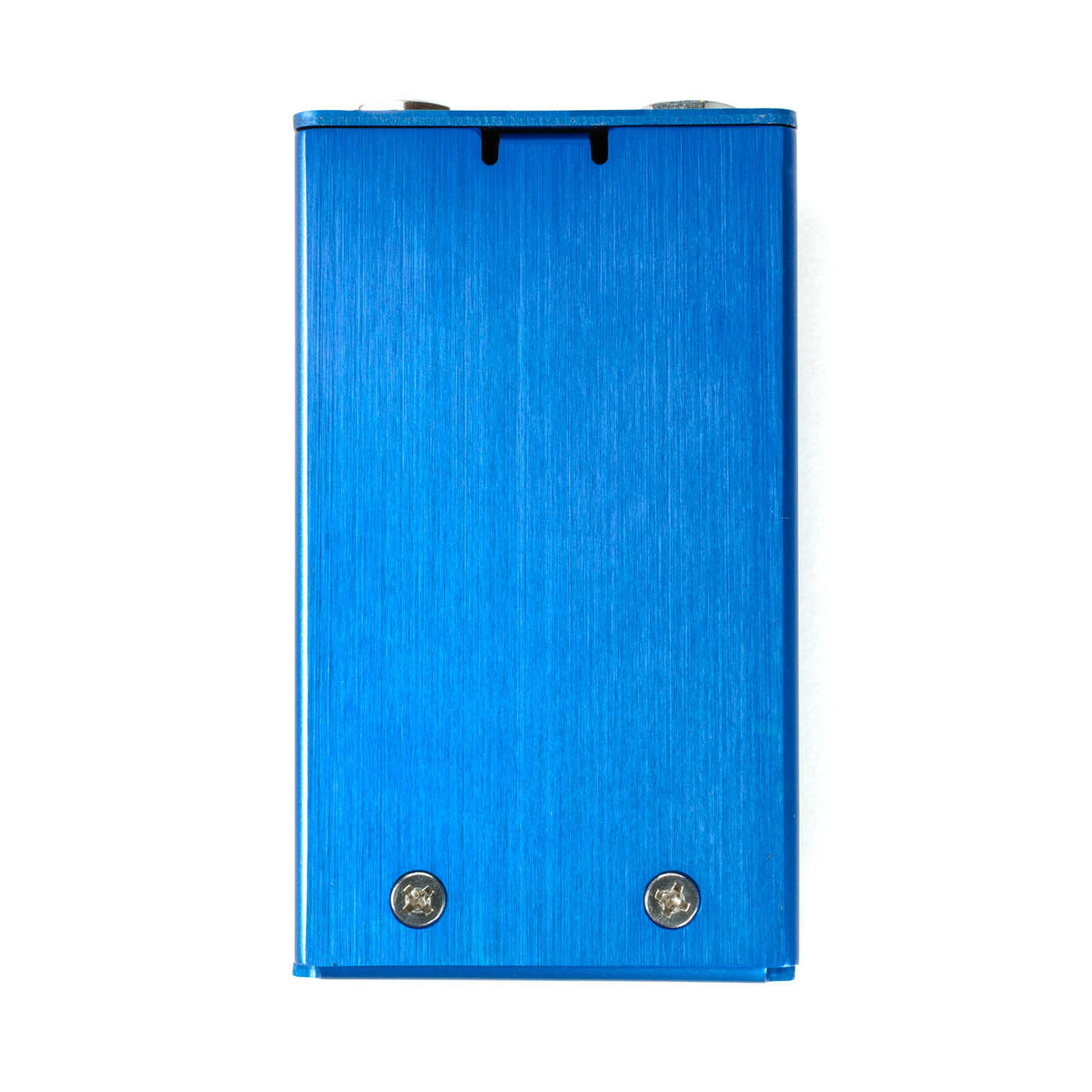 Way Huge Blue Hippo chorus pedal top view showing Speed Depth and Vibe switch