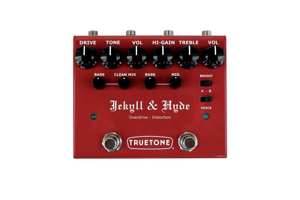 Truetone V3 Jekyll & Hyde guitar pedal - angled view