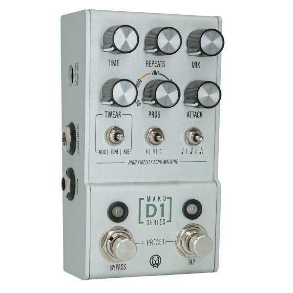 New Walrus Audio MAKO Series D1 High-Fidelity Delay Guitar Effects Pedal