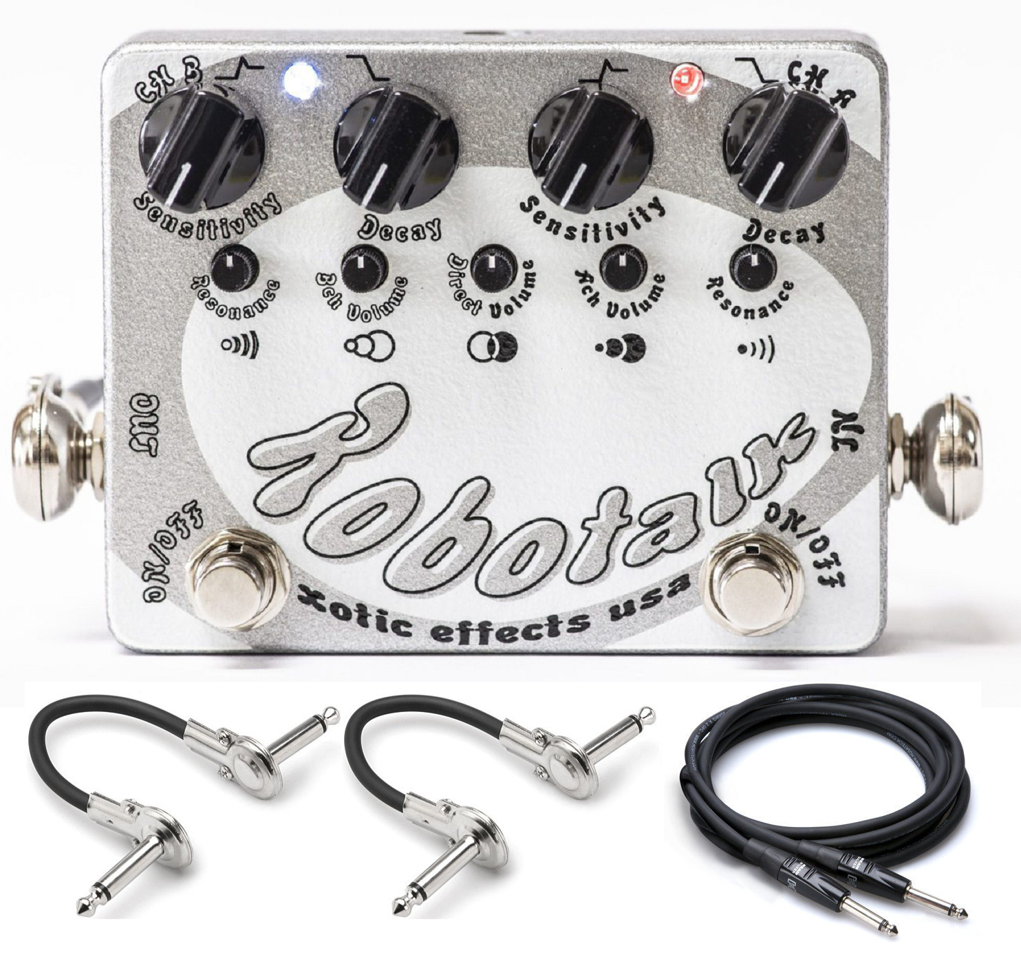 Xotic Robotalk 2 envelope filter guitar effects pedal with included patch and guitar cables