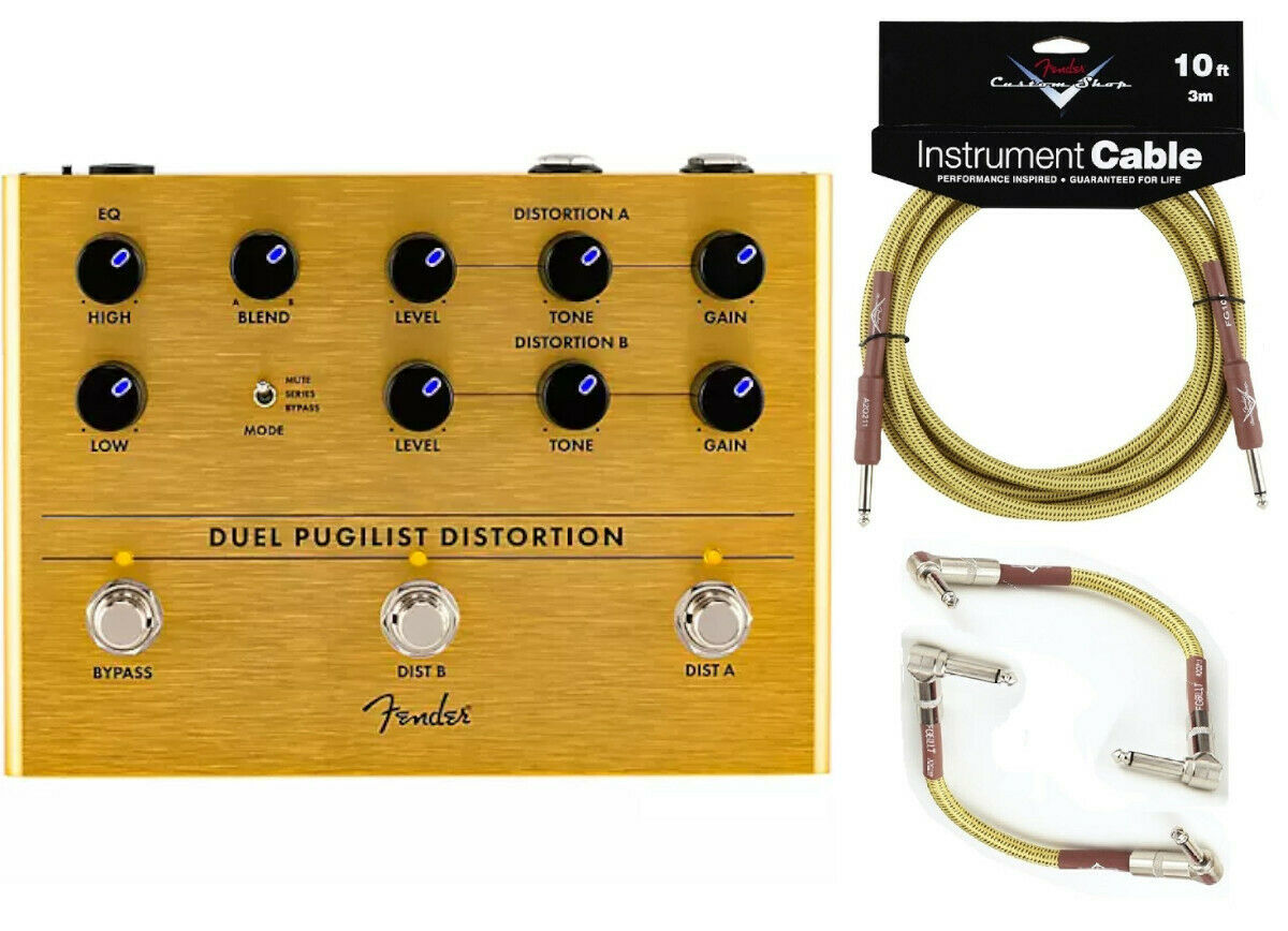 New Fender Duel Pugilist Distortion Guitar Effects Pedal