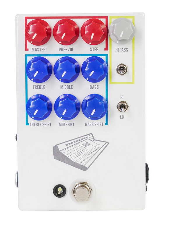New JHS Colour Box V2 Console Style Preamp Effects Pedal
