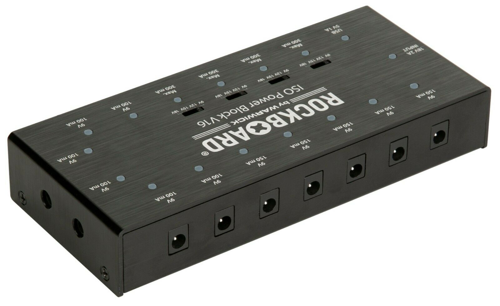 RockBoard ISO Power Block V16 power supply — included flat DC power cables