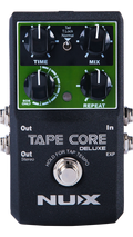 NUX Tape Core Deluxe tape delay pedal - black enclosure, top view