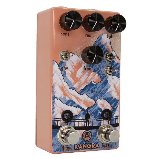 Walrus Audio Kangra Filter Fuzz pedal control knobs detail