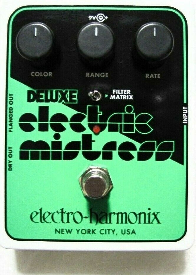 Electro-Harmonix Deluxe Electric Mistress XO flanger, green face