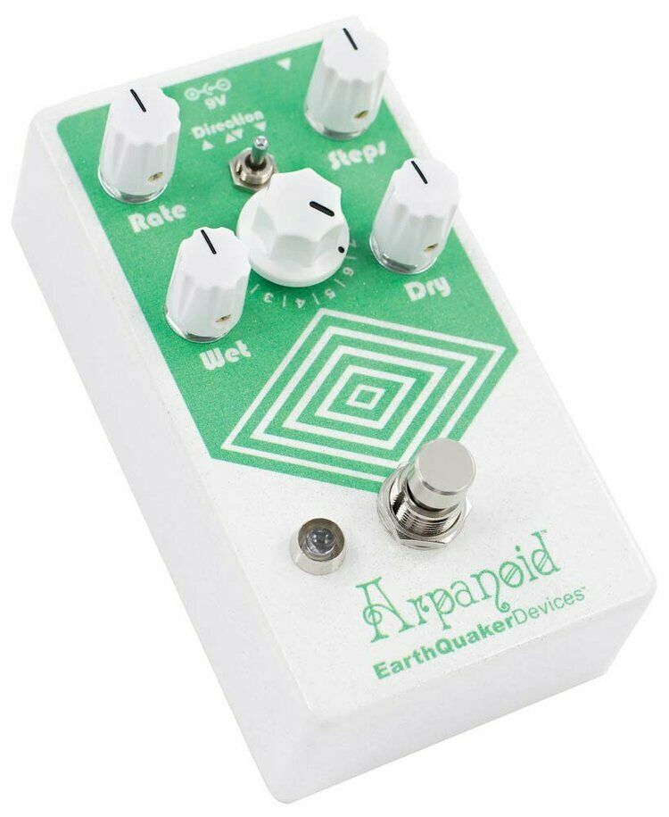 EarthQuaker Arpanoid V2 arpeggiator pedal — angled view