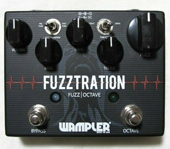 Used Wampler Fuzztration Fuzz and Octave Guitar Effects Pedal