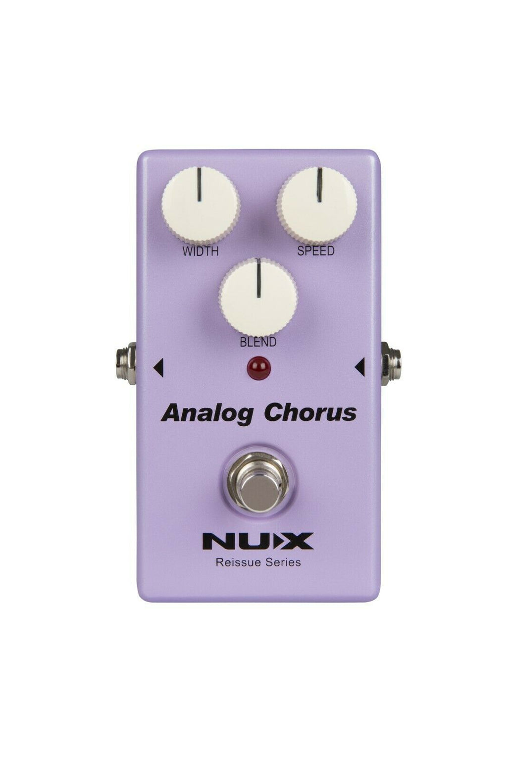 NUX Analog Chorus pedal — purple enclosure front, Width Speed Blend knobs