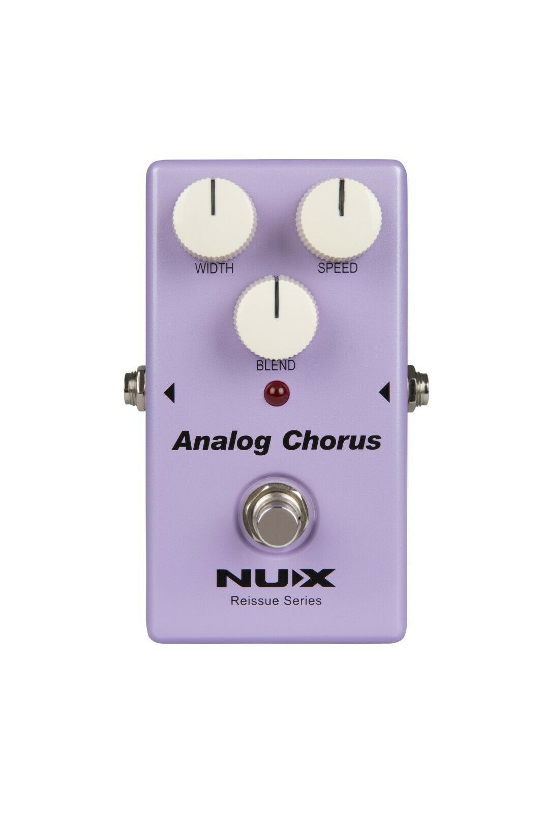 NUX Analog Chorus pedal — purple enclosure front, Width Speed Blend knobs
