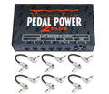 Voodoo Lab Pedal Power 2 Plus power supply — black unit with included patch cables