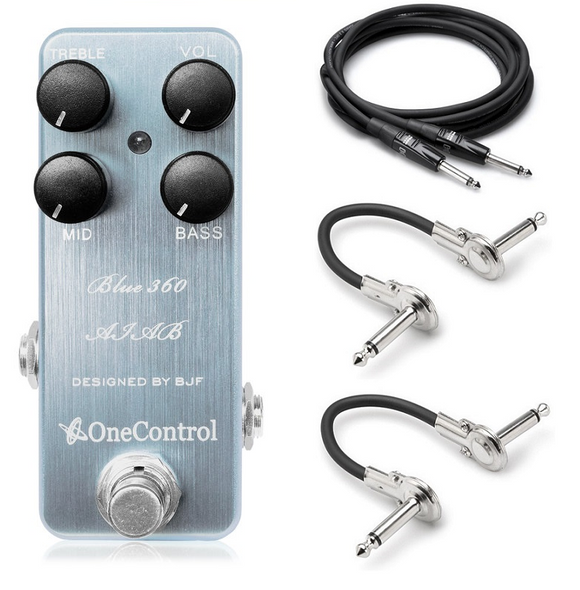New One Control Blue 360 Bass Preamp Guitar Effects Pedal