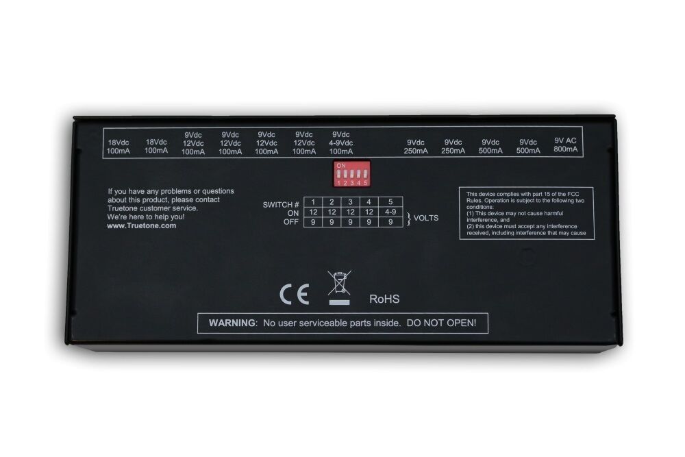 Truetone 1 Spot Pro CS12 power supply — side profile view