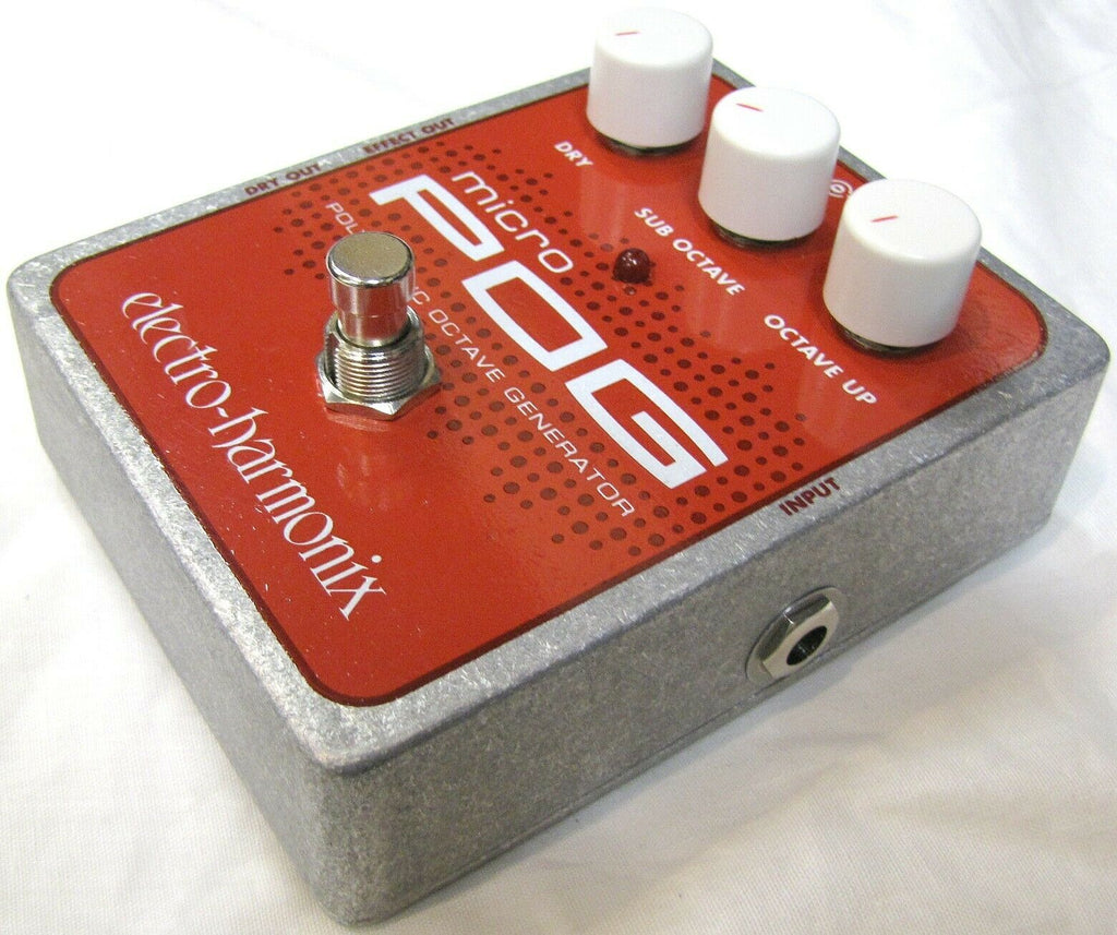 EHX Micro POG pedal angled view