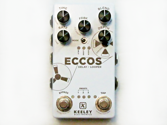 Used Keeley Eccos Tape Delay Looper Guitar Effects Pedal
