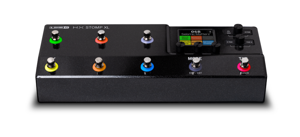 Line 6 HX Stomp XL color display and controls
