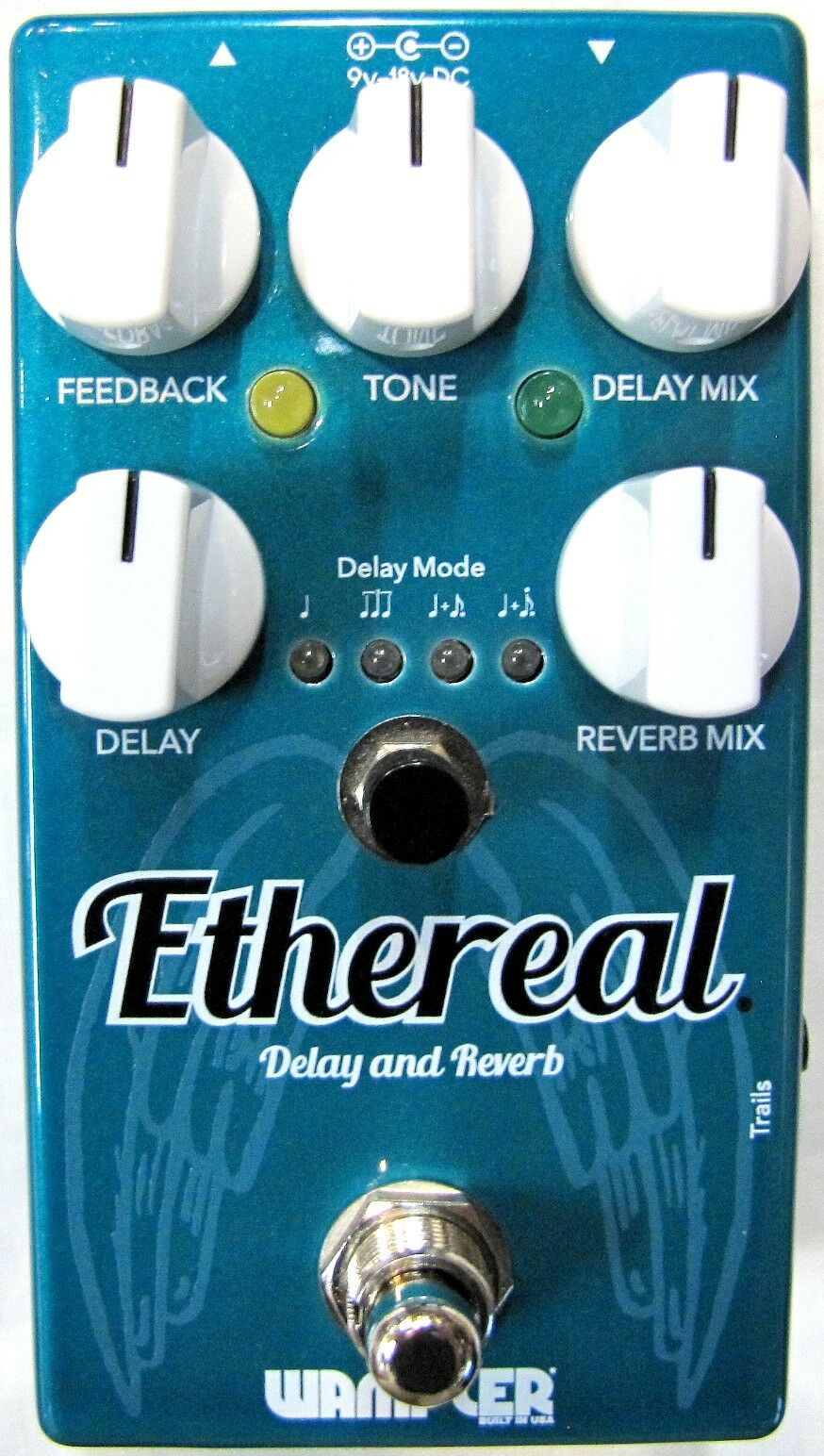 Wampler Ethereal reverb and delay guitar effects pedal front