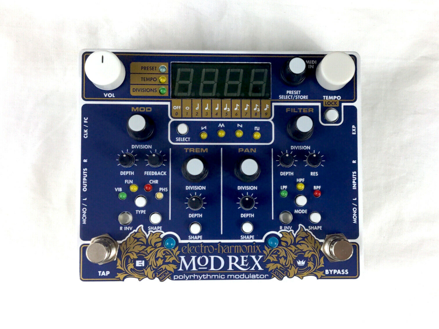 Used Electro-Harmonix EHX Mod Rex Polyrhythmic Modulation Effect Pedal