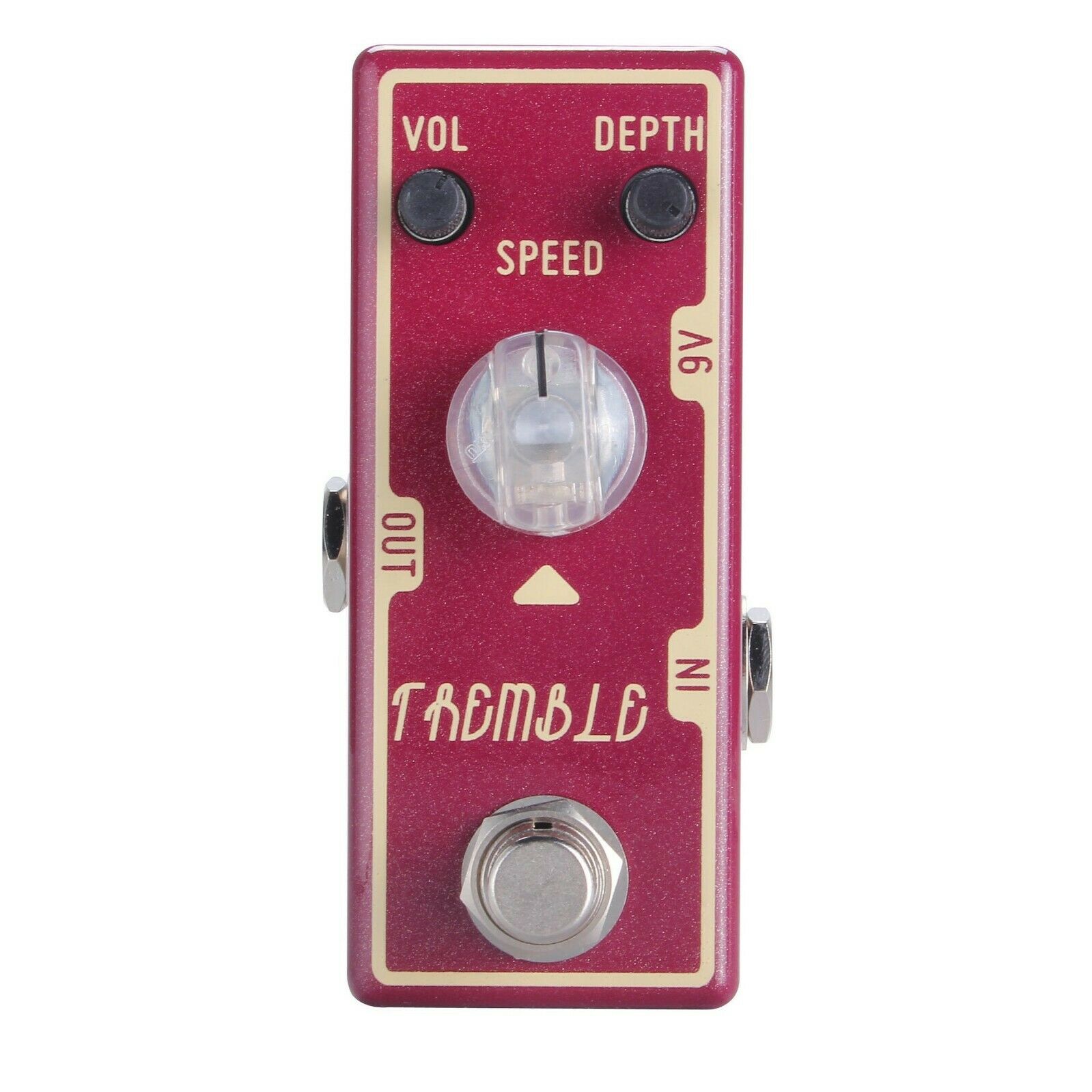 Tone City T14 Tremble tremolo pedal — top control view
