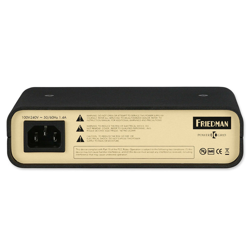 Friedman Power Grid 10 power supply angled view