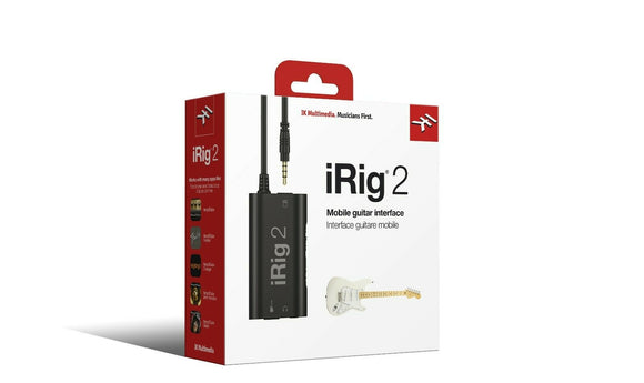 New IK Multimedia iRig 2 Mobile Guitar Interface