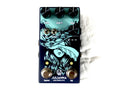 Walrus Audio Julianna Deluxe Chorus Vibrato guitar pedal — top view, dark blue enclosure with teal artwork