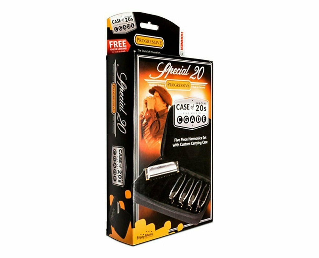 New Hohner Case of Special 20s Harmonica 5-Pack w/Free Bb Special 20
