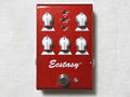 Bogner Ecstasy Red Mini overdrive pedal - red enclosure top with knobs and toggles