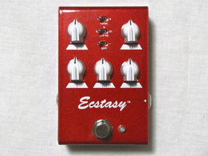 Bogner Mini Ecstasy Red Guitar Effects Pedal Front