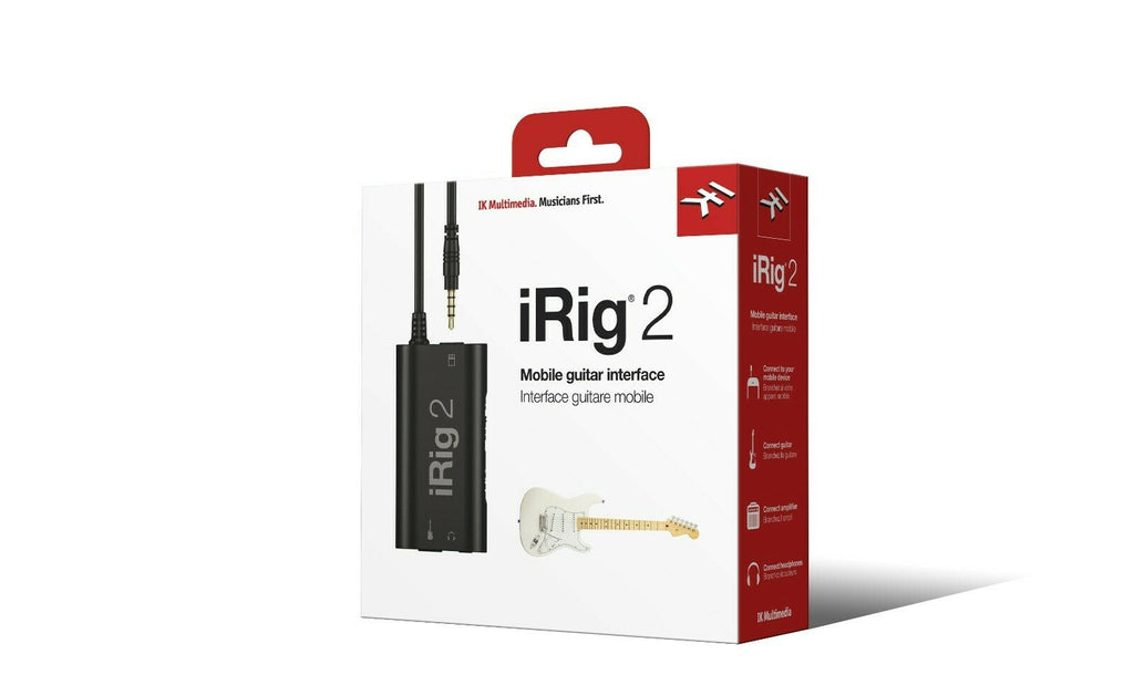 New IK Multimedia iRig 2 Mobile Guitar Interface