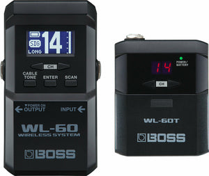 Used Boss WL-60 Wireless System for Guitar Pedal Boards