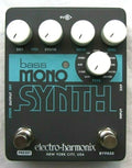 Used Electro-Harmonix Bass Mono Synth pedal, black, top view