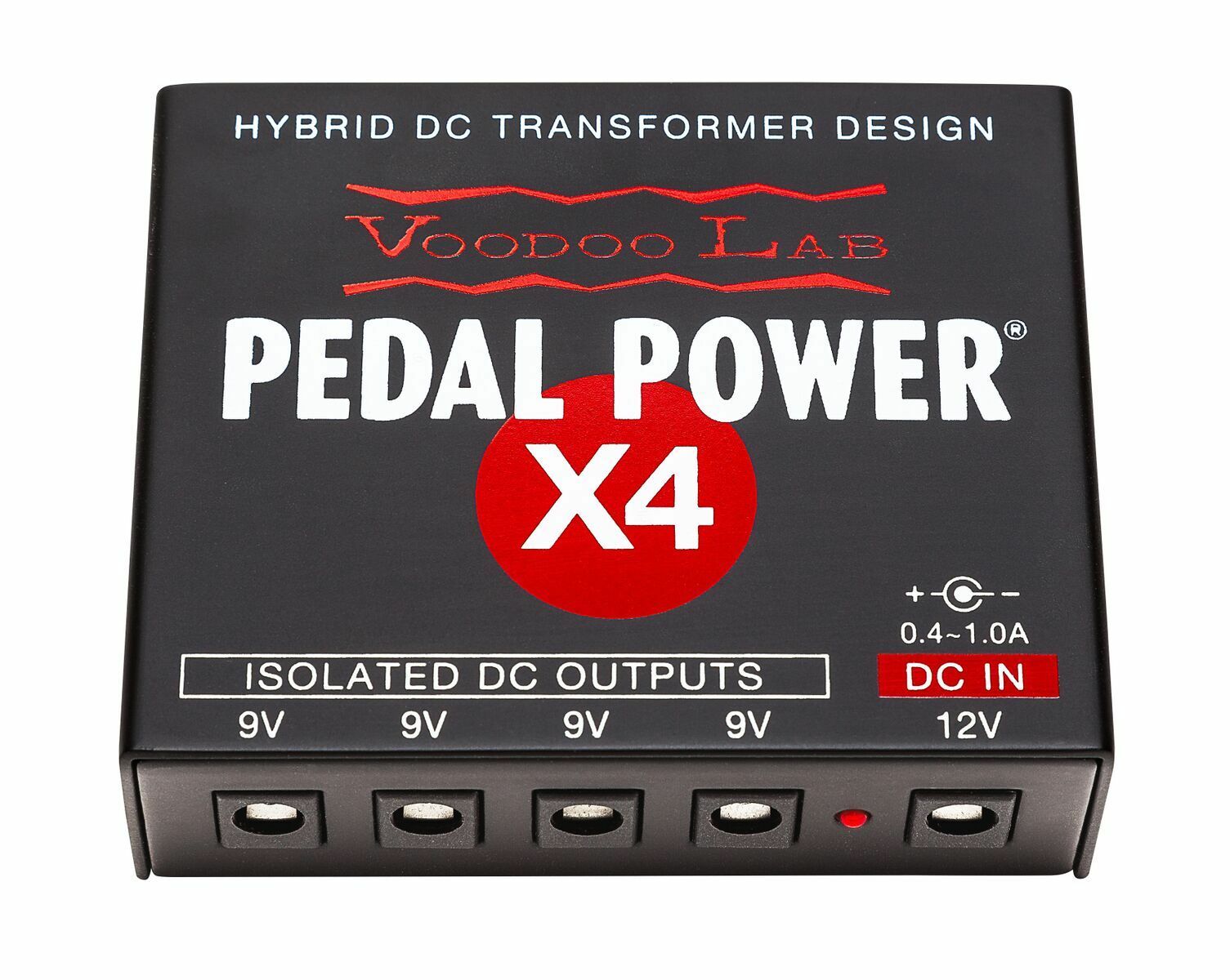 Voodoo Lab Pedal Power X4 — four isolated 9V output ports detail
