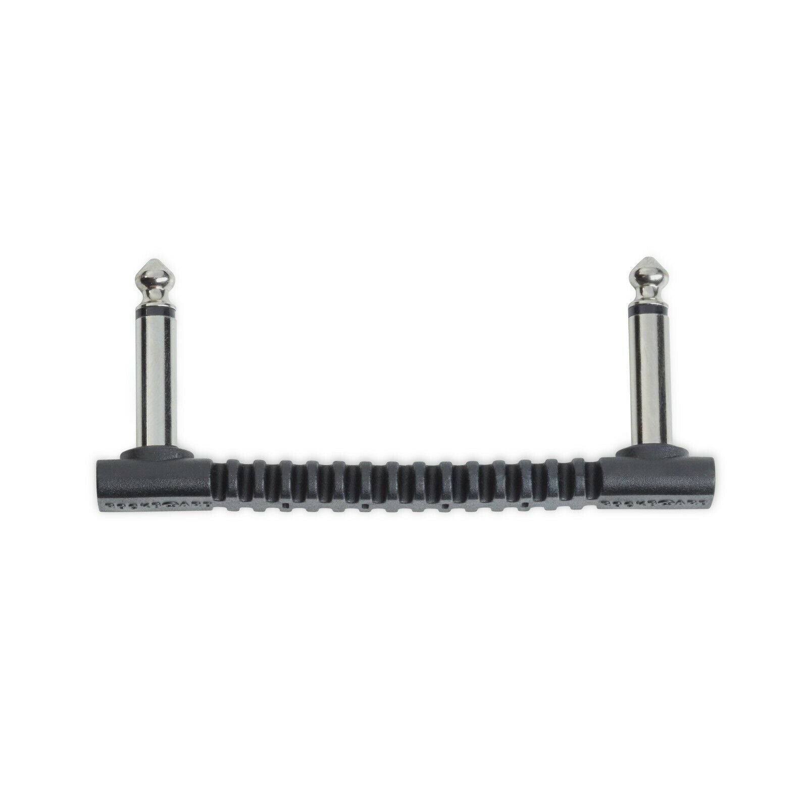 RockBoard Bender75 flat patch connector side view with angled plugs
