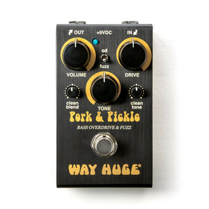 Used Way Huge WM91 Mini Pork & Pickle Bass Overdrive Fuzz Effects Pedal