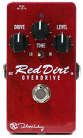 Keeley Red Dirt Overdrive guitar pedal in red with Drive, Tone and Level controls