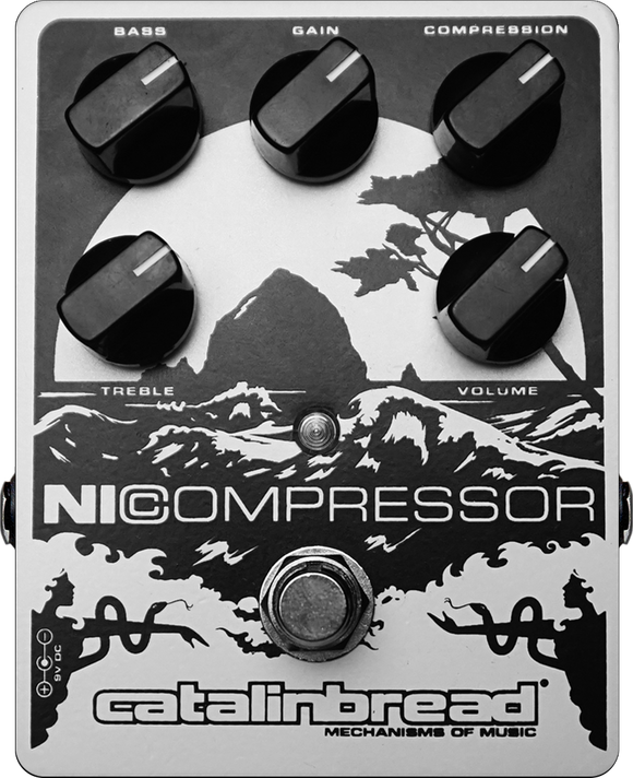 New Catalinbread White Nicompressor Compressor Guitar Effects Pedal