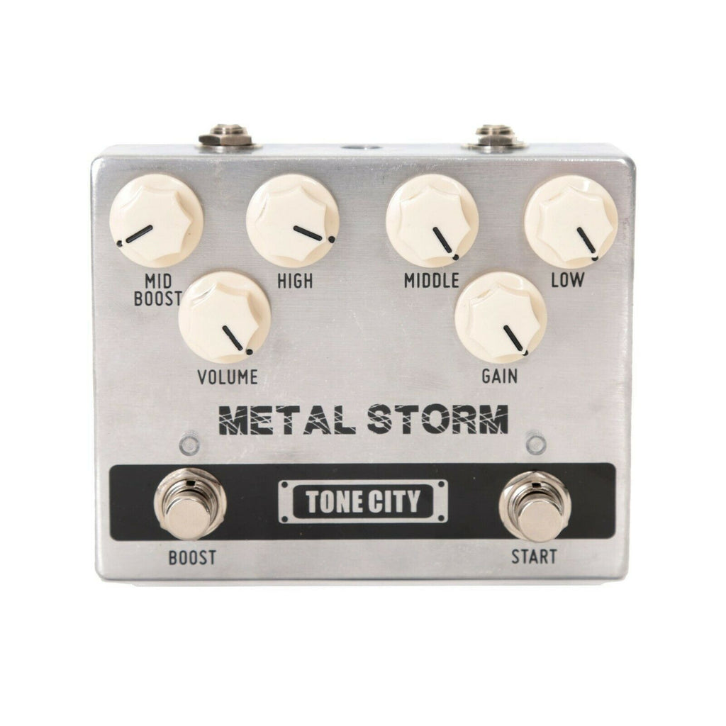 Tone City T38 Metal Storm distortion pedal top view