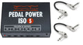 Voodoo Lab Pedal Power ISO-5 Power Supply — black enclosure with two Hosa patch cables