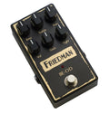 Friedman BE-OD black overdrive guitar pedal top view with controls
