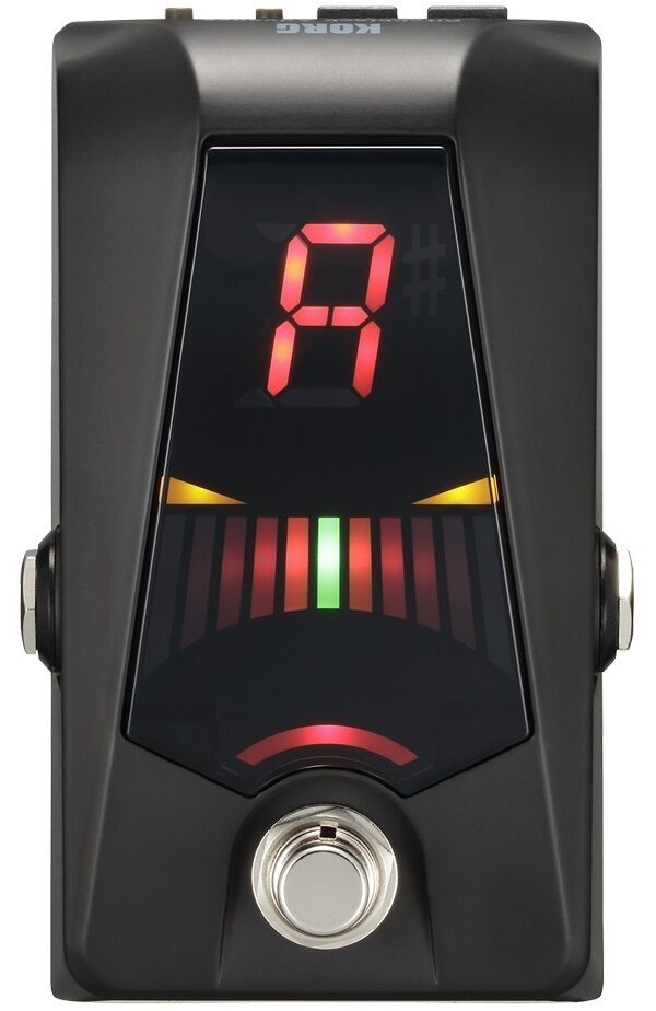 Korg Pitchblack Advance pedal tuner — black enclosure LED display