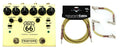 Truetone V3 Route 66 cream overdrive compression pedal with free Fender Tweed cables
