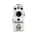 Mooer Groove Loop looper pedal — silver enclosure with drum and loop controls