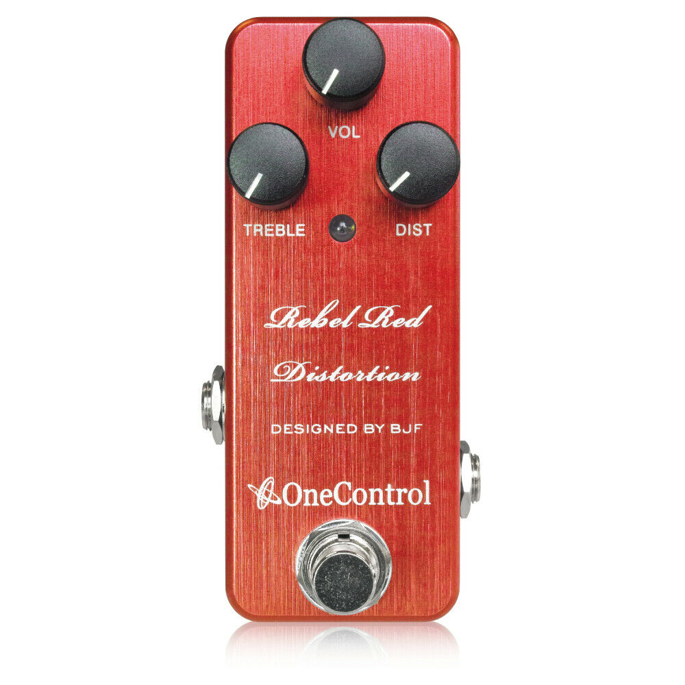 New One Control Rebel Red Distortion Guitar Effects Pedal