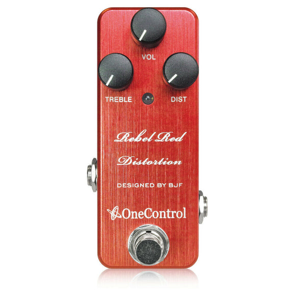 New One Control Rebel Red Distortion Guitar Effects Pedal