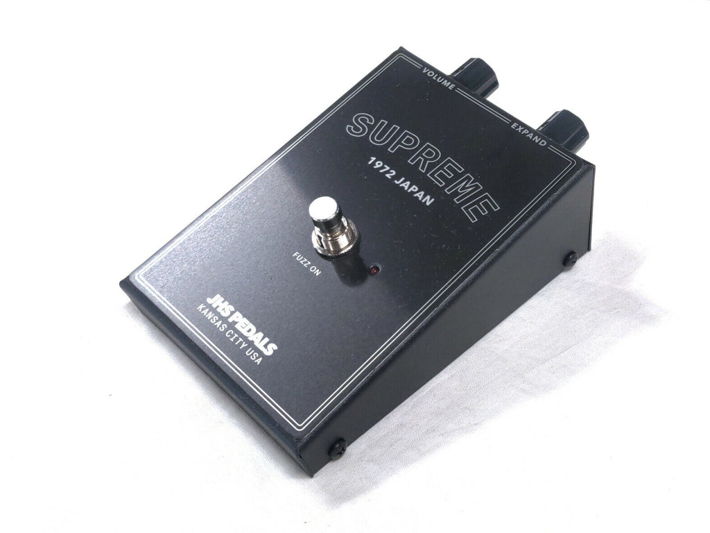 JHS Supreme Fuzz pedal Legends of Fuzz — rear view showing power input