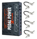 Voodoo Lab Pedal Power 2 Plus isolated power supply - black enclosure shown with four patch cables