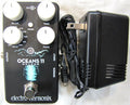Electro-Harmonix Oceans 11 reverb pedal — top view with included power supply